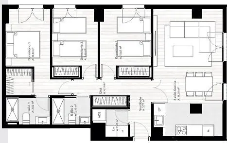Malaga Urban Sky 3 Bed Apartment 22K 0*,  إسبانيا